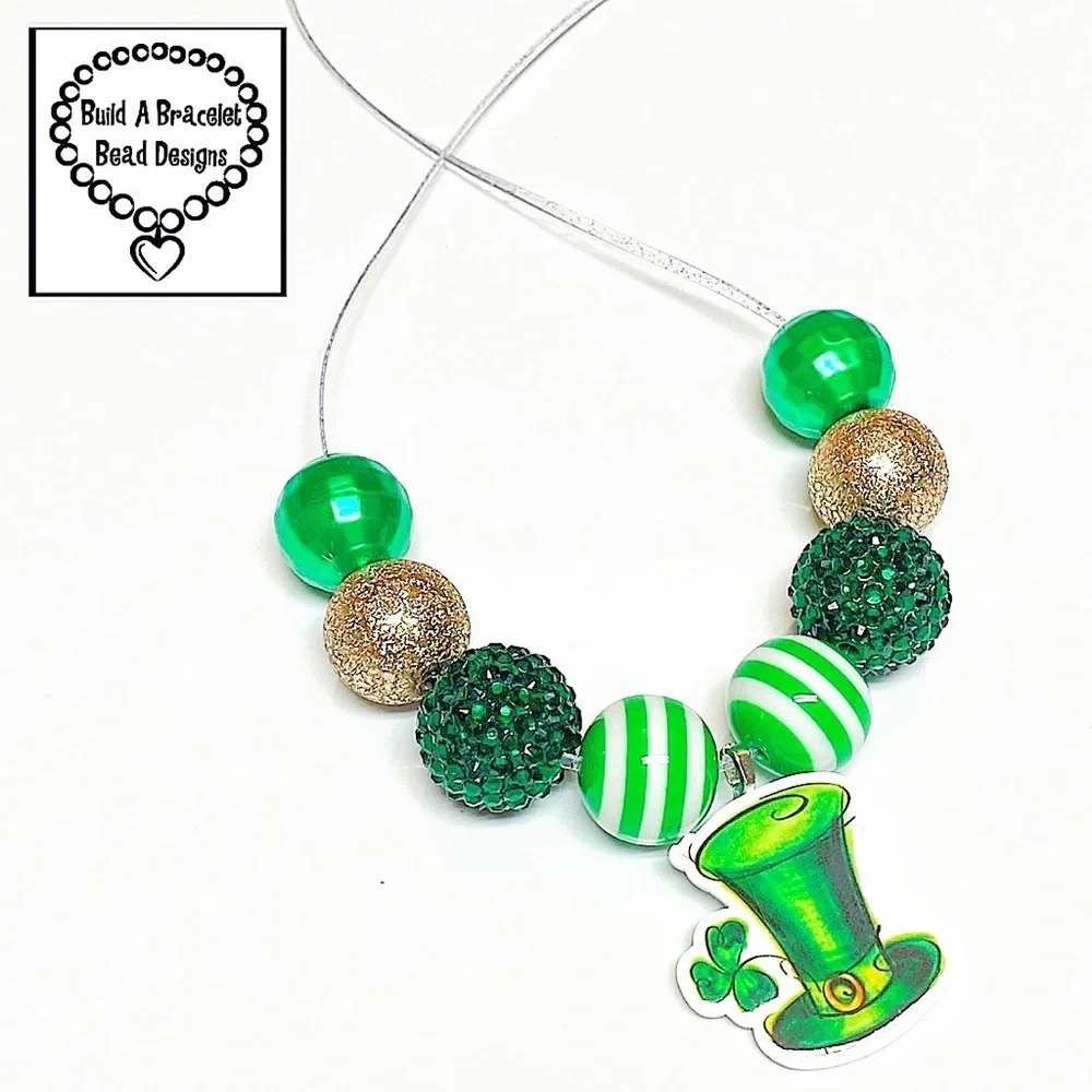 Top O’ The Morning To You Kids Dress Up Parade Class Party Adjustable Necklace